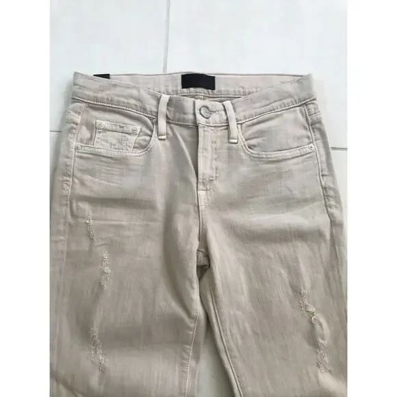 Vince Mason Rolled Relaxed Distressed Denim Jeans - Picture 2 of 10